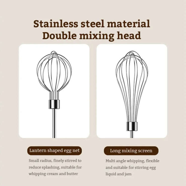 Rotary Folding Double-head Electric Home Egg Beater Fully Automatic Wireless Baking Mixer(Green)