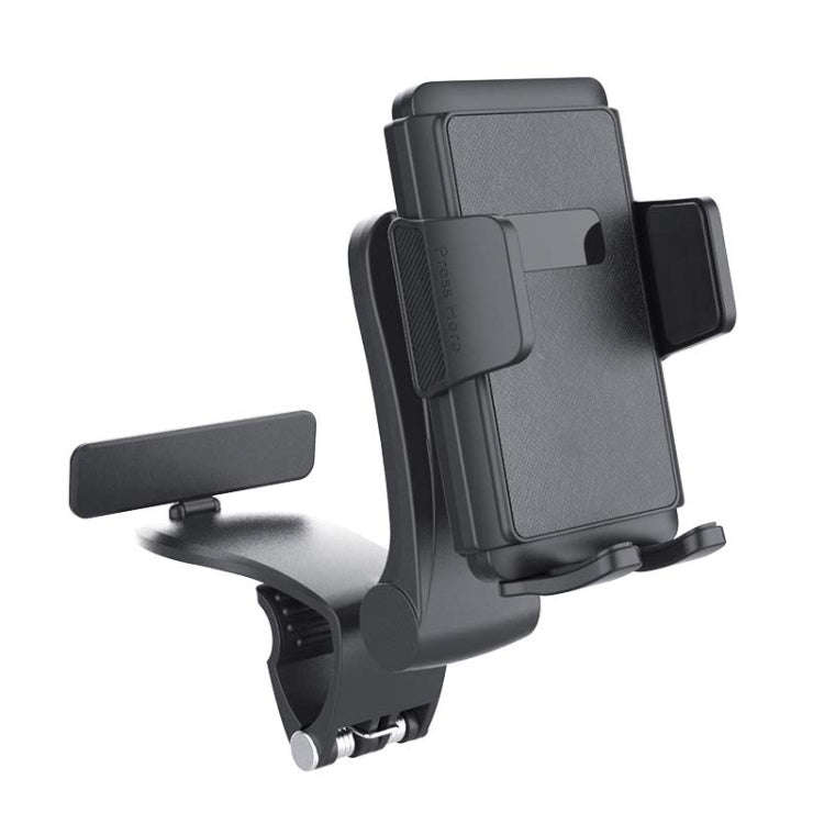 Car Dashboard Multifunctional Rotating And Folding Cell Phone Navigation Holder(Black)