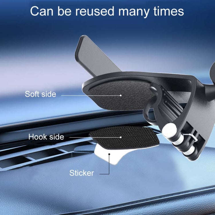 Car Dashboard Multifunctional Rotating And Folding Cell Phone Navigation Holder(Black)