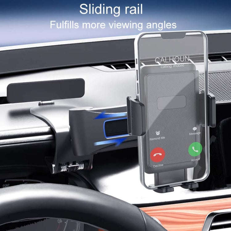 Car Dashboard Multifunctional Rotating And Folding Cell Phone Navigation Holder(Black)