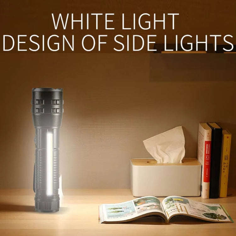 E-SMARTER P27 Pen Clip Strong Light Flashlight Laser Wick High Bright Side Light Outdoor Emergenc...