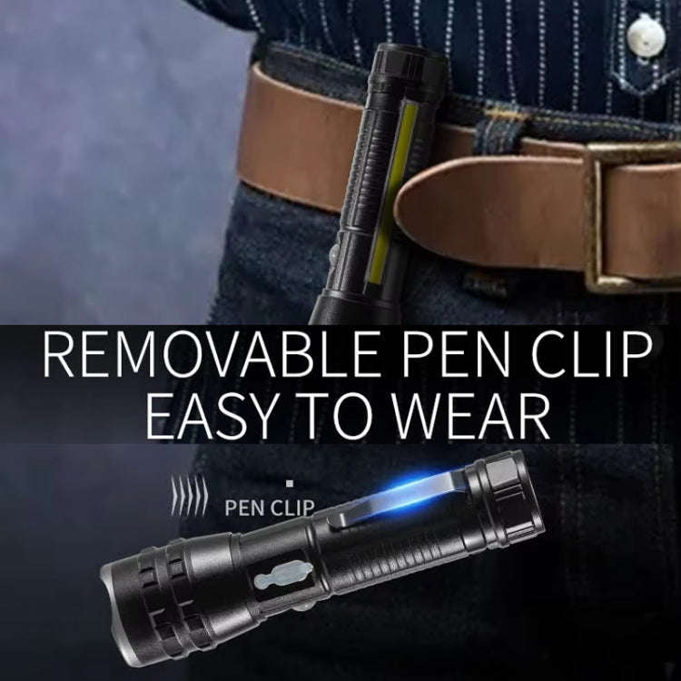 E-SMARTER P27 Pen Clip Strong Light Flashlight Laser Wick High Bright Side Light Outdoor Emergenc...