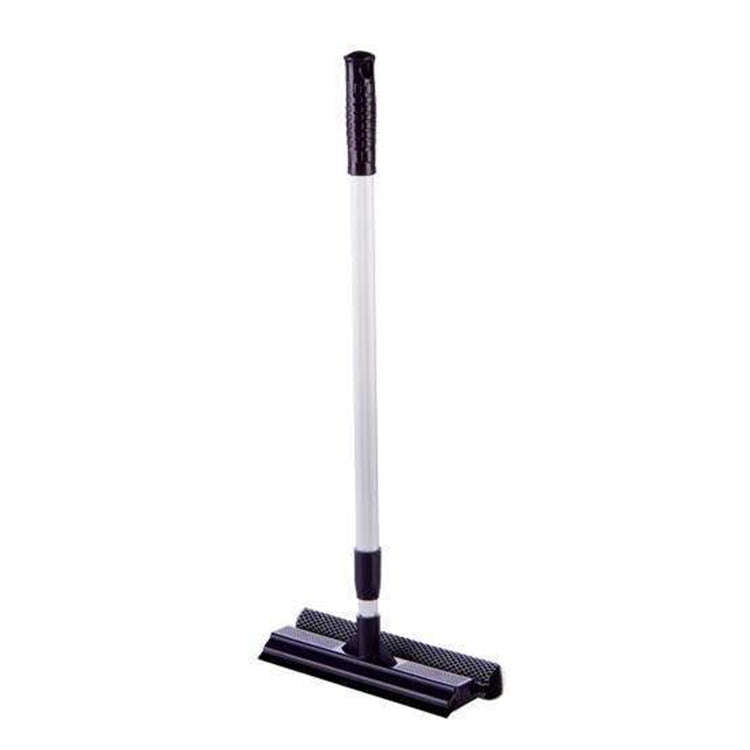 2-In-1 Household Double-Sided Glass Wiper Car Washing Cleaning Tool, Spec: Telescopic Black