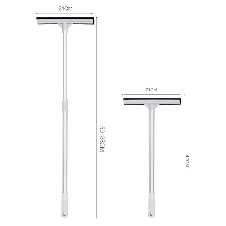 2-In-1 Household Double-Sided Glass Wiper Car Washing Cleaning Tool, Spec: Straight White