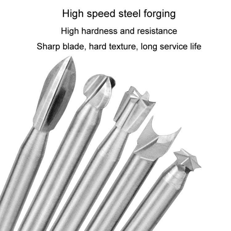 10pcs/ Set Electric Wood Carving Root Carving Tools Woodworking Engraving Polishing Tool Heads Mi...