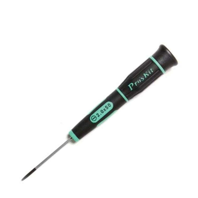 ProsKit SD-081-S3 Slotted Precision Screwdriver(2.0 x 50mm) for Daily Electronics Repairs(Green B...
