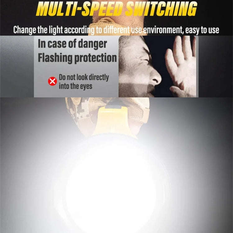 E-SMARTER 8W5205-2 Small Carrying Light With RGB Colorful Lamps Outdoor Cycling Searchlight(Yellow)