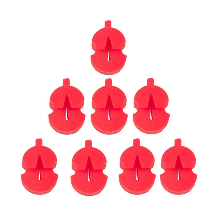 8pcs /Set Violin Mute Instrument Volume Reduction Tool(Red)