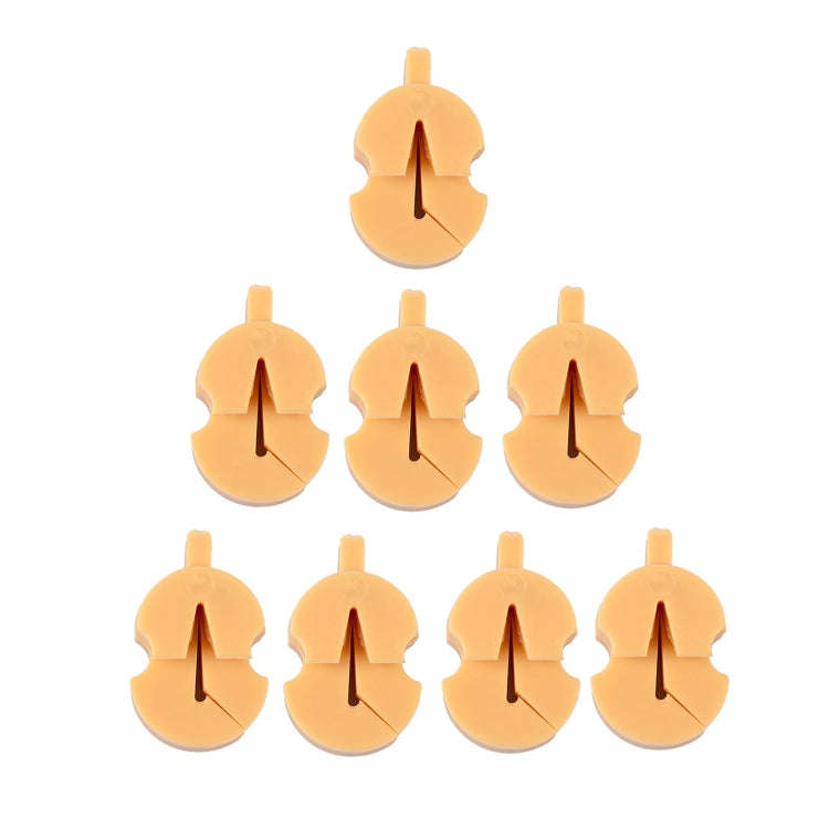 8pcs /Set Violin Mute Instrument Volume Reduction Tool(Grapefruit Color)