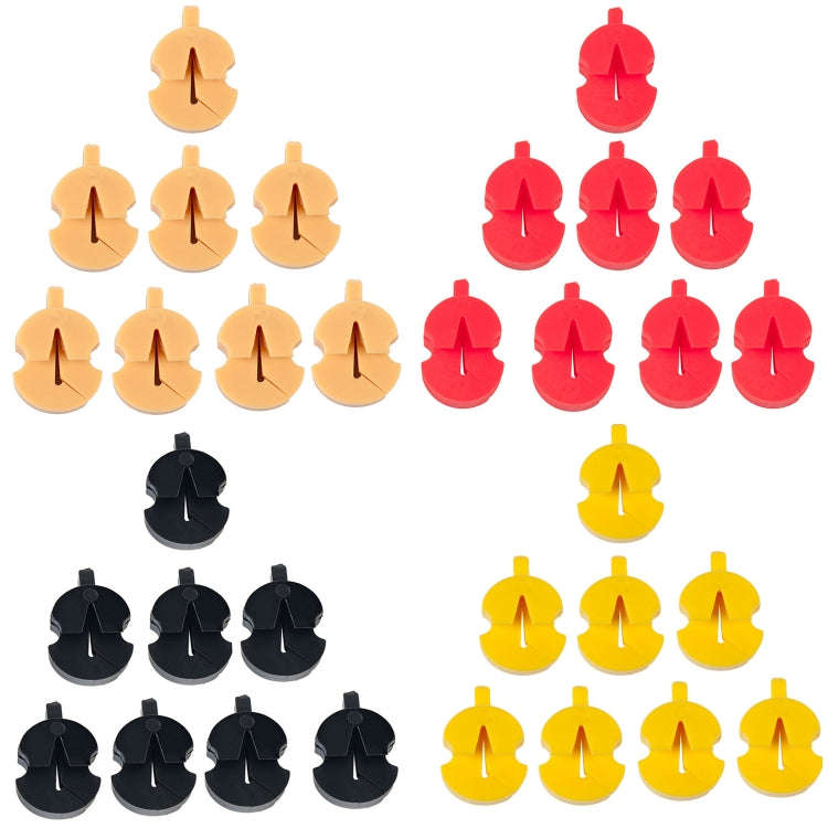 8pcs /Set Violin Mute Instrument Volume Reduction Tool(Red)