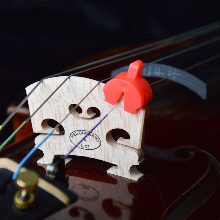 8pcs /Set Violin Mute Instrument Volume Reduction Tool(Red)