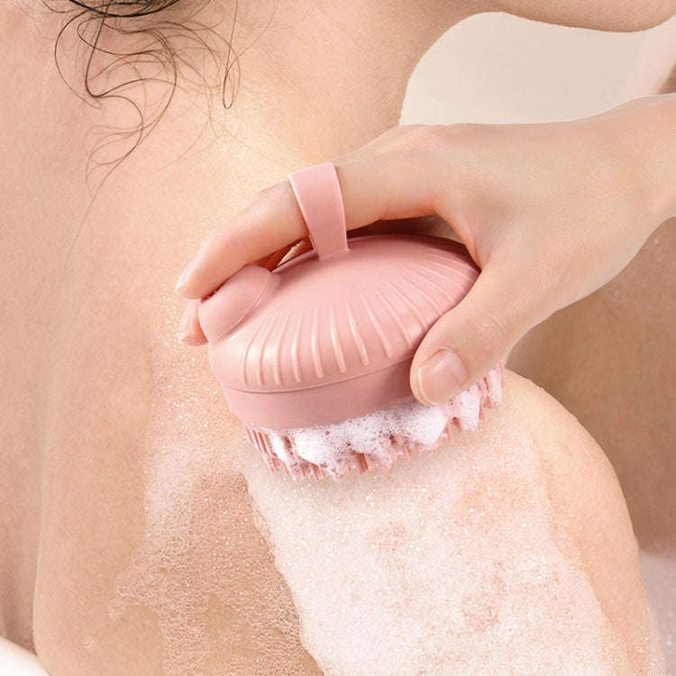Multi-Functional Shower Scrubbing Ball Bathing Cleaning Brush Silicone Shower Brush, Color: Shamp...