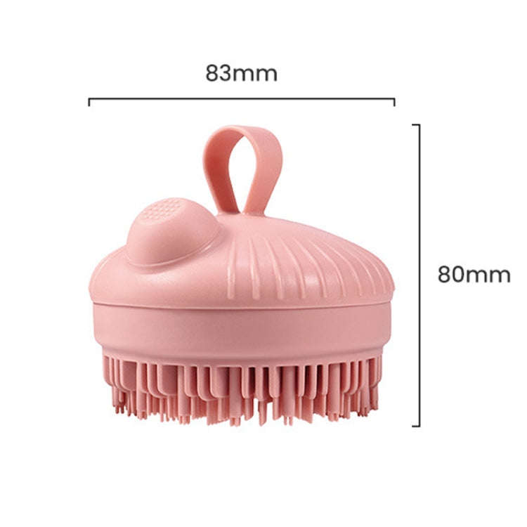 Multi-Functional Shower Scrubbing Ball Bathing Cleaning Brush Silicone Shower Brush, Color: Shamp...