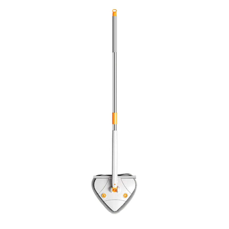C-43 1.3m Scraper Bar Self-Twisting Water Telescopic Triangle Mop Household Cleaning Tools(White)
