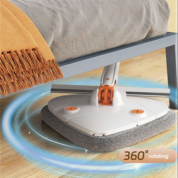C-43 1.3m Scraper Bar Self-Twisting Water Telescopic Triangle Mop Household Cleaning Tools(White)