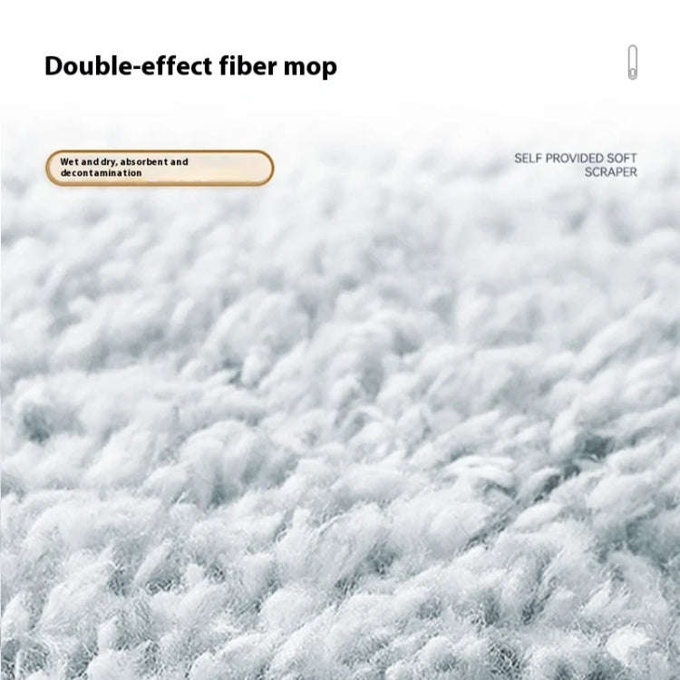 C-43 1.3m Scraper Bar Self-Twisting Water Telescopic Triangle Mop Household Cleaning Tools(White)