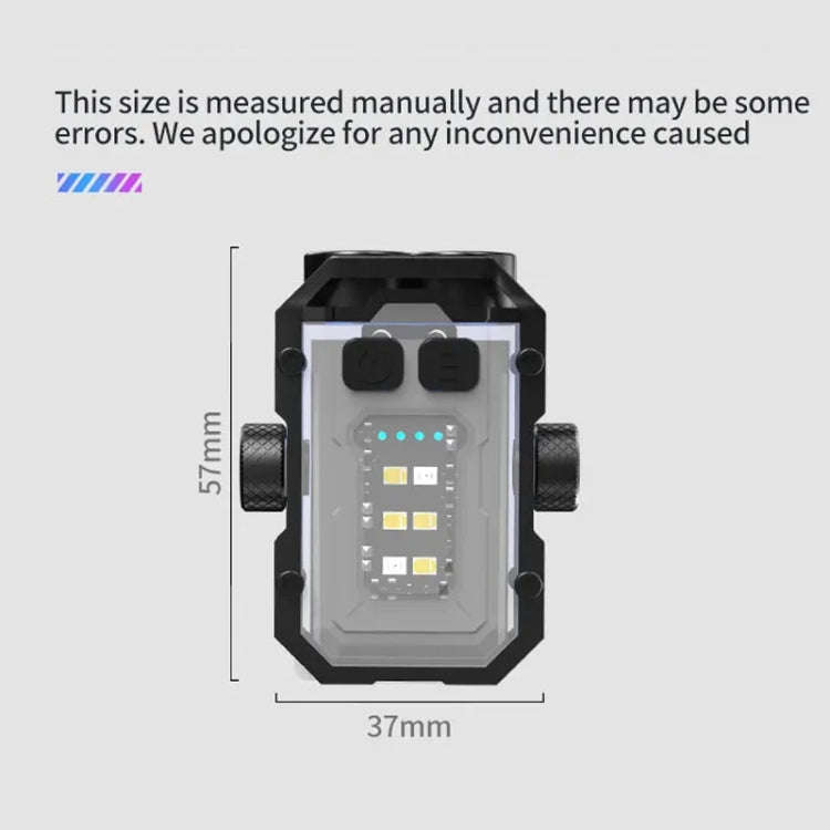 E-SMARTER YSD01PRO Mini Keychain Light Decompression Fingertip Gyro Bottom Magnetic Multi-Speed A...