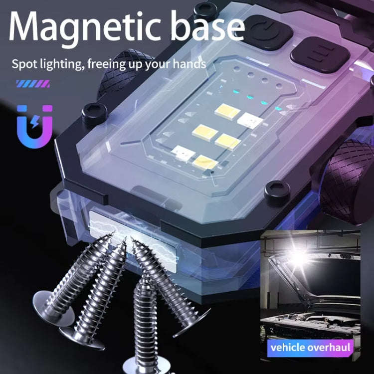 E-SMARTER YSD01PRO Mini Keychain Light Decompression Fingertip Gyro Bottom Magnetic Multi-Speed A...