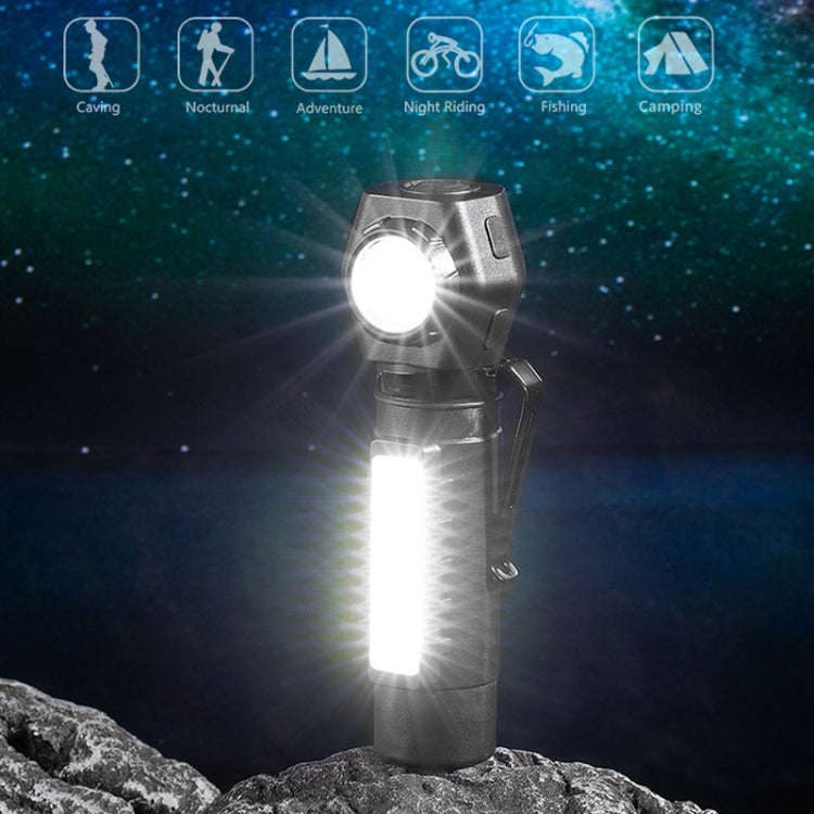 E-SMARTER KX212 Aluminium Alloy USB Rechargeable COB Flashlight Strong Light Long Shot Headlamp L...