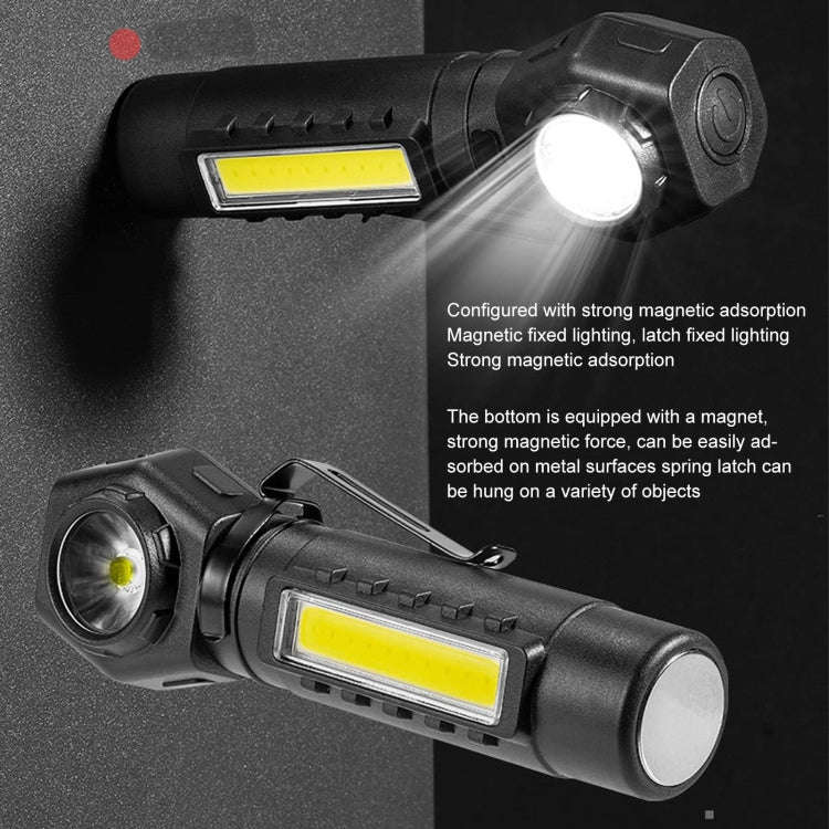E-SMARTER KX212 Aluminium Alloy USB Rechargeable COB Flashlight Strong Light Long Shot Headlamp L...