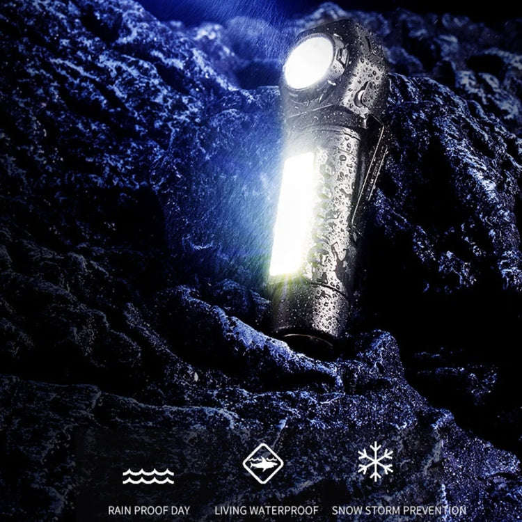 E-SMARTER KX212 Aluminium Alloy USB Rechargeable COB Flashlight Strong Light Long Shot Headlamp L...