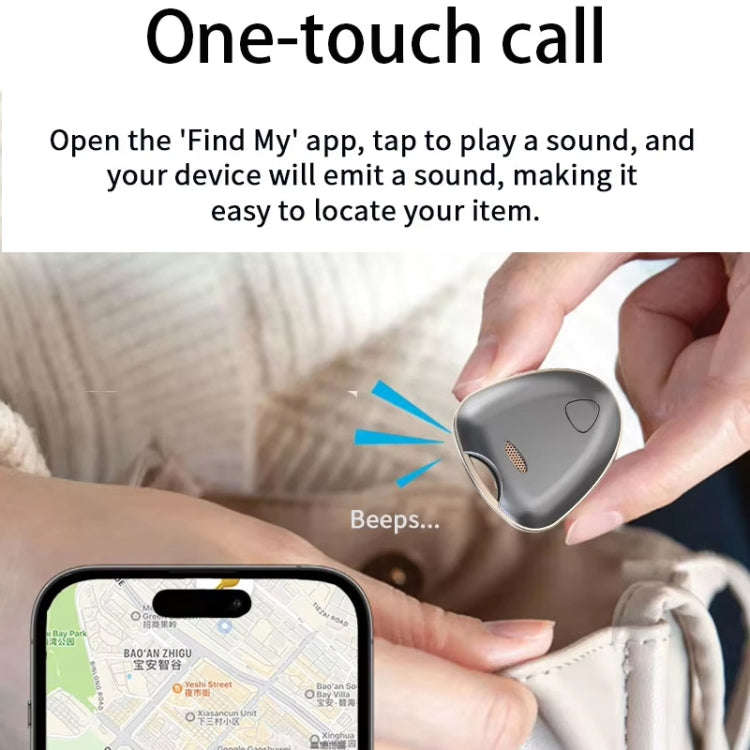 Smart Tracker Tag Anti-Lost Key Finder Works With Find My App(Silver)