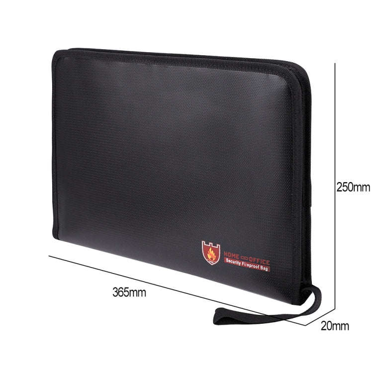 Fireproof Waterproof Accordion File Bag Document Organizer with 13 Pockets A4 Size 14.4x9.8x0.8 Inch