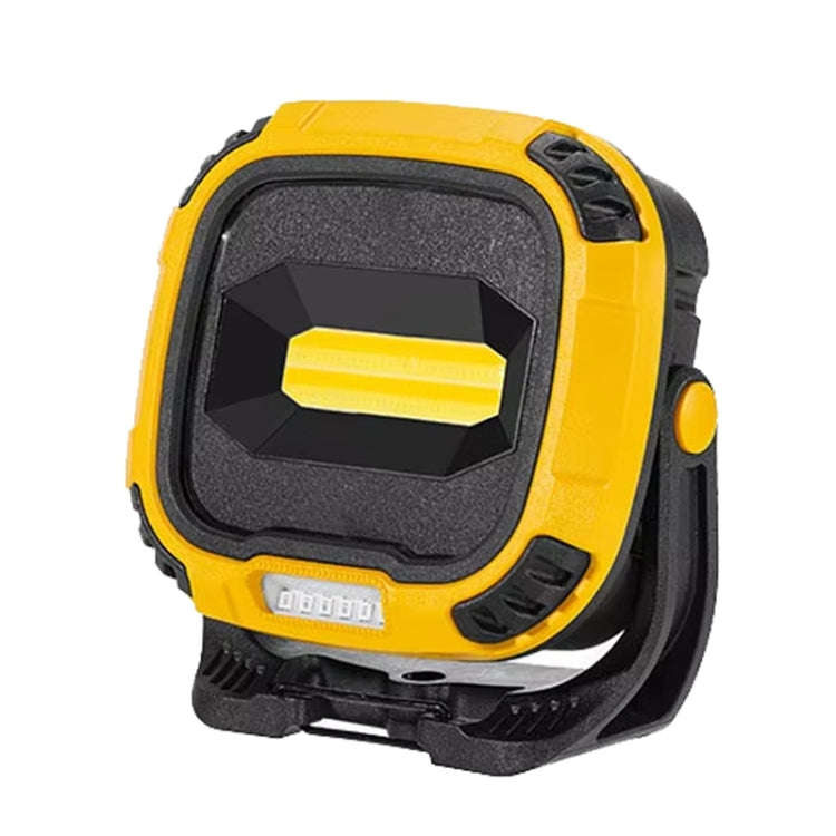 E-SMARTER W895-1 COB Portable Rechargeable Floodlight Work Light, Battery Not Included(Yellow)