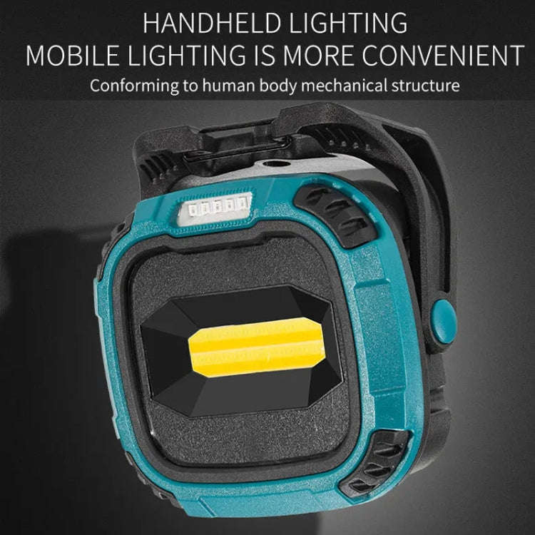 E-SMARTER W895-1 COB Portable Rechargeable Floodlight Work Light, Battery Not Included(Yellow)
