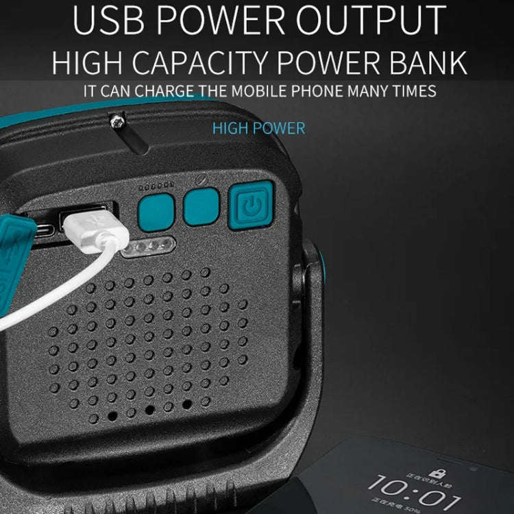 E-SMARTER W895-1 COB Portable Rechargeable Floodlight Work Light, Battery Not Included(Blue)