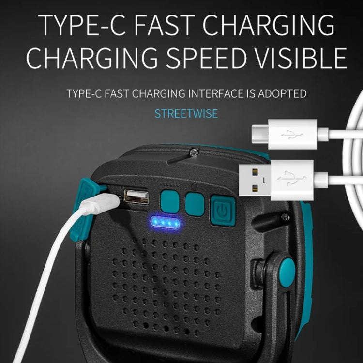 E-SMARTER W895-1 COB Portable Rechargeable Floodlight Work Light, Battery Not Included(Blue)
