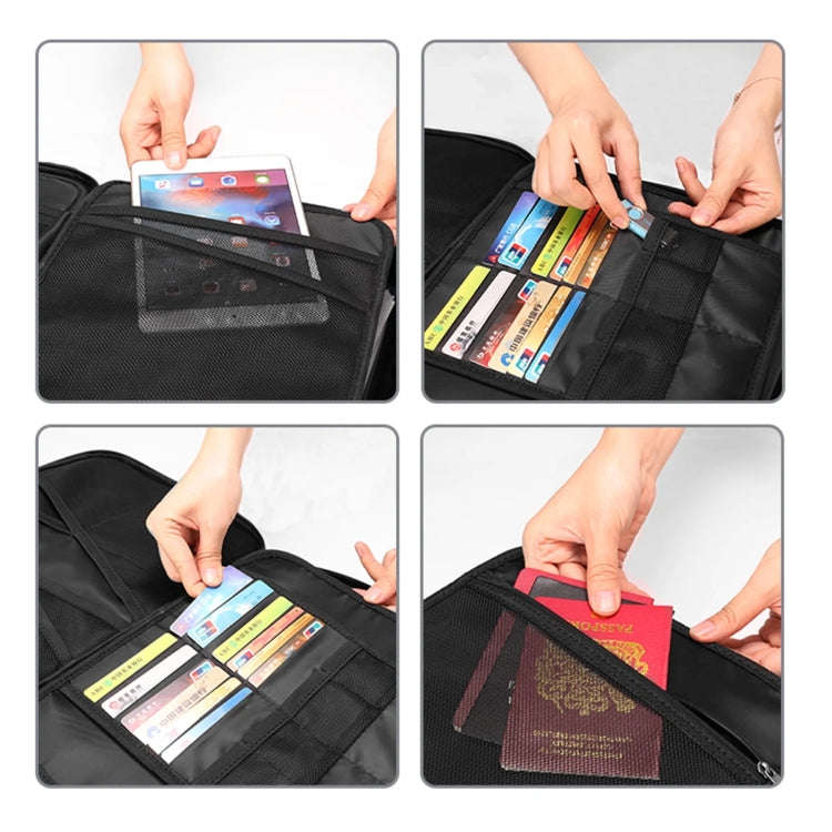 Fireproof and Waterproof Document Storage Bag Handbag with Password Lock 14.2x10.6x3.9 Inch