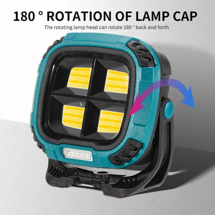 E-SMARTER W894-1 COB Magnetic Projector Work Light Emergency Portable Bright Flashlight(Yellow)