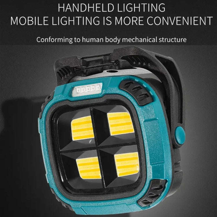 E-SMARTER W894-1 COB Magnetic Projector Work Light Emergency Portable Bright Flashlight(Yellow)