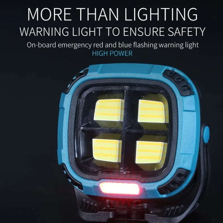 E-SMARTER W894-1 COB Magnetic Projector Work Light Emergency Portable Bright Flashlight(Yellow)