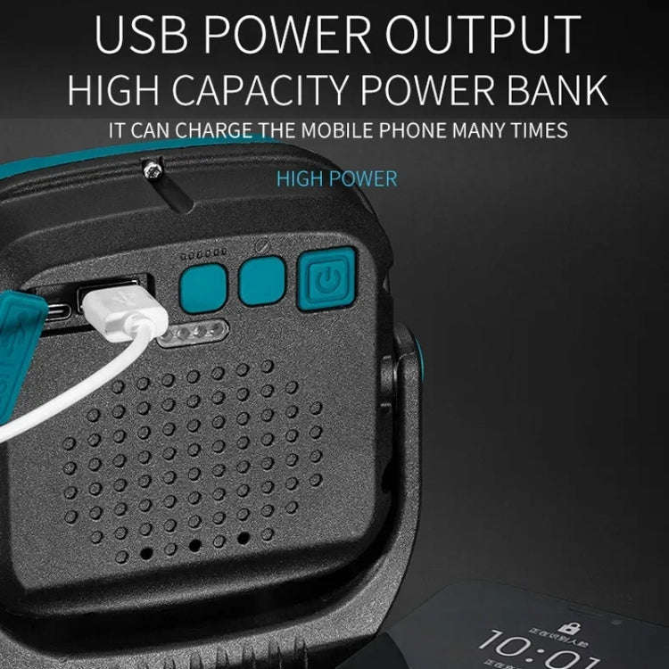 E-SMARTER W894-1 COB Magnetic Projector Work Light Emergency Portable Bright Flashlight(Blue)