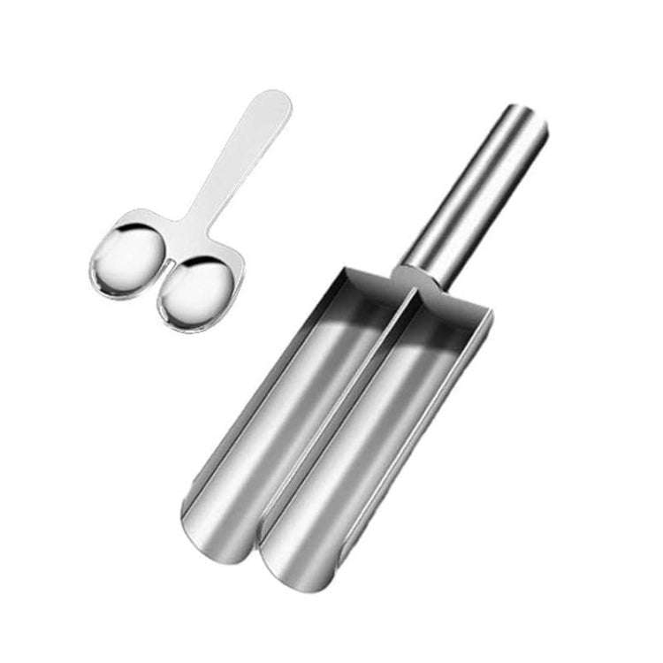 Stainless Steel Meatball Maker Household Fishball Shrimp Sauce Mold, Style: Double Cylinders