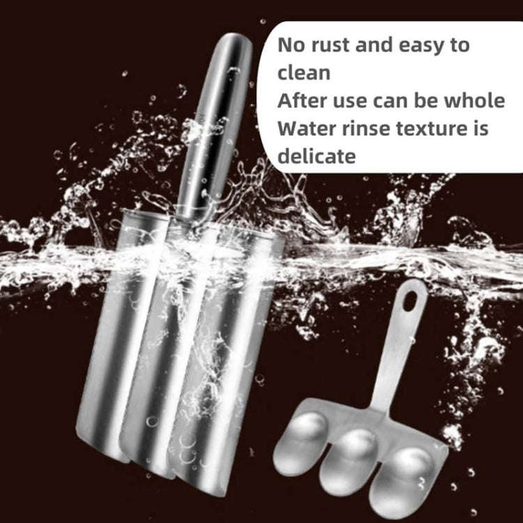 Stainless Steel Meatball Maker Household Fishball Shrimp Sauce Mold, Style: Double Cylinders