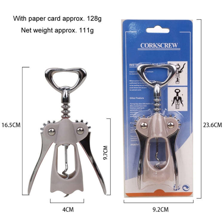 Wine Corkscrew Beer Opener Multifunctional Wine Opening Tool, Style: 249-Love Gray