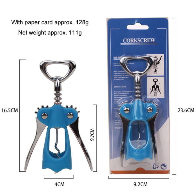 Wine Corkscrew Beer Opener Multifunctional Wine Opening Tool, Style: 249-Love Blue