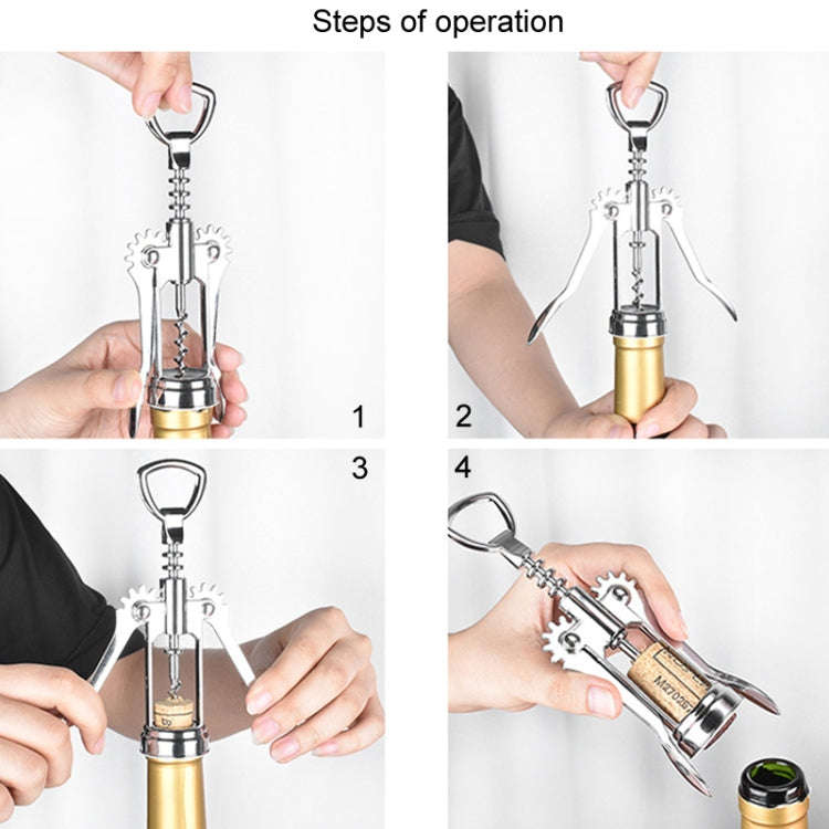 Wine Corkscrew Beer Opener Multifunctional Wine Opening Tool, Style: 249-Love Blue