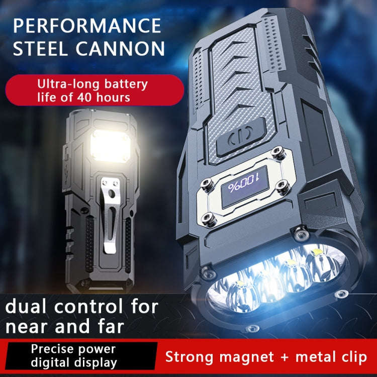 E-SMARTER BK08 Strong Mini Key Light Magnetic LCD Electric Display Dual Light Tool Lamp
