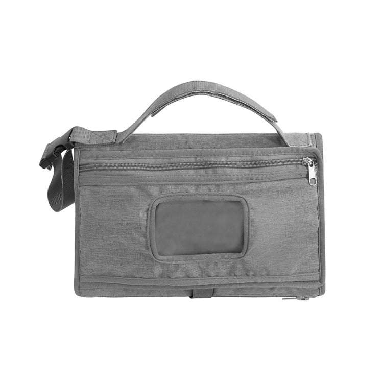 Multifunctional Waterproof Changing Diaper Pad Children Car Bag(Gray)