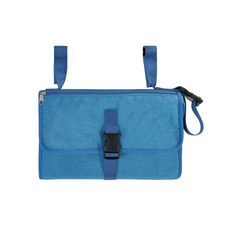 Multifunctional Waterproof Changing Diaper Pad Children Car Bag(Blue)