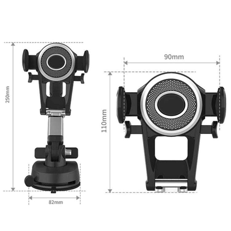 Car Suction Cup Multi-function Cell Phone Navigation Mount, Style: With Hose