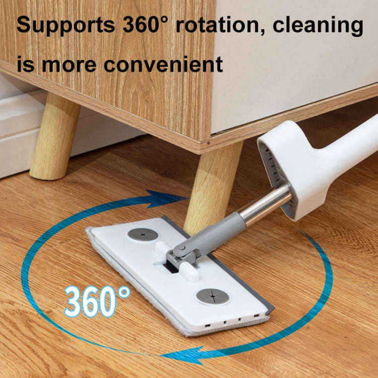 63cm Two-section Rod Mini Hands-free Washing Multifunctional Mop 2-in-1 Glass Cleaner and Scraper