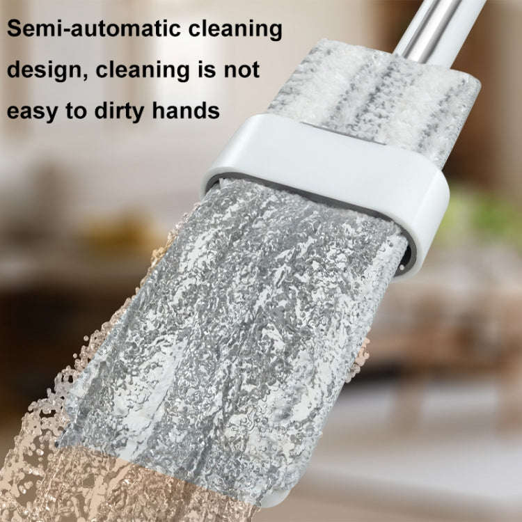 63cm Two-section Rod Mini Hands-free Washing Multifunctional Mop 2-in-1 Glass Cleaner and Scraper