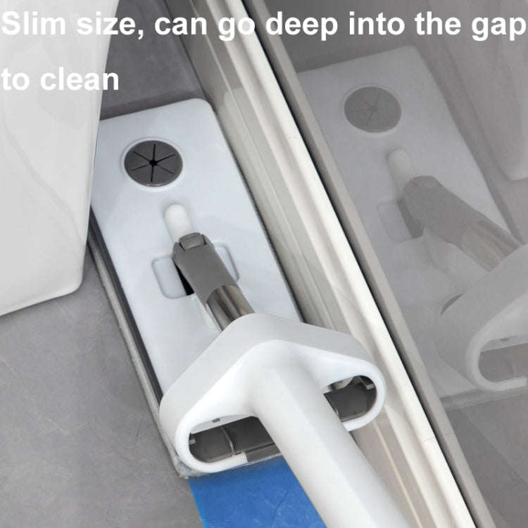 63cm Two-section Rod Mini Hands-free Washing Multifunctional Mop 2-in-1 Glass Cleaner and Scraper
