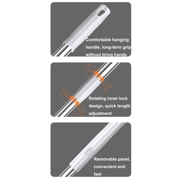 Multifunctional Household Telescopic Rod Double-sided Window Cleaner, Size: Three-section Rod(Cof...