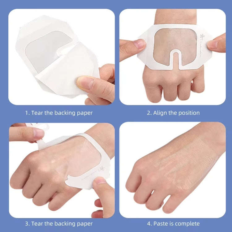 10pcs /Pack Transparent Dressing Waterproof Adhesive Clear Bandages 6x7cm